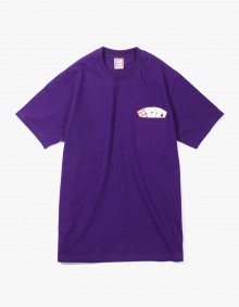 PLAYING CARD POCKET TEE - PURPLE [HAVE A GOOD TIME 18 S/S]