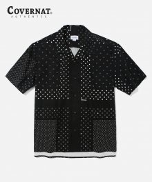 S/S COTTON BANDANA SHIRTS BLACK