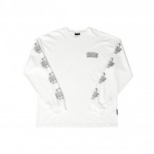 Grape Gummy Multi-Logo Longsleeve_White