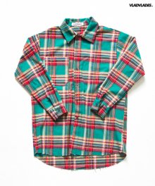 [18SC] flannel Shirt Green