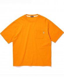 체인스티치 티셔츠 [오렌지]