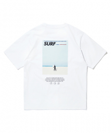 SURF 프린팅 티셔츠 [화이트]