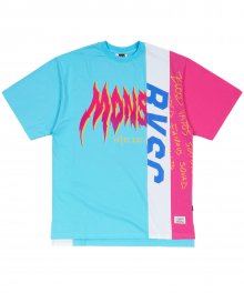 MONSTER OVERSIZED T-SHIRTS SKYBLUE