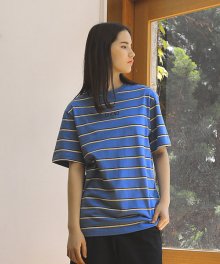 부오노 스트라이프 티셔츠 블루