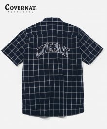 S/S LOGO EMBROIDERY 1PK SHIRTS CHECK