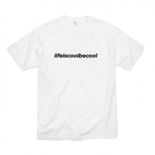 비쿨(becool) lifeiscoolbecool LOGO T white