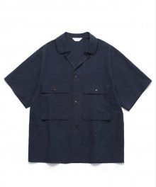 Ancho Wide 1/2 Shirt_Navy