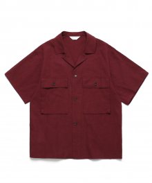 Ancho Wide 1/2 Shirt_Wine