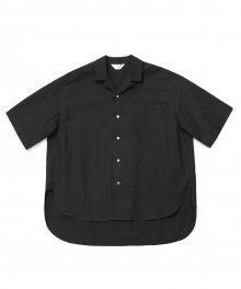 Over Wide 1/2 Shirt_Black