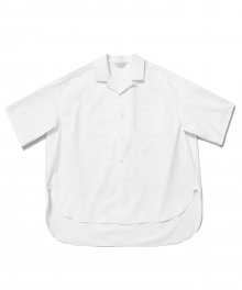 Over Wide 1/2 Shirt_White