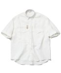 라퍼지스토어(LAFUDGESTORE) [프리미엄] Roll up Over Linen Shirt_White