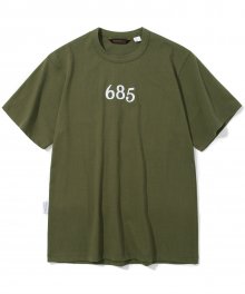 18ss number patch S/S tee khaki
