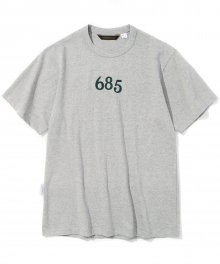 18ss number patch S/S tee grey