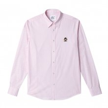 ILP 로고 스트라이프 셔츠 핑크