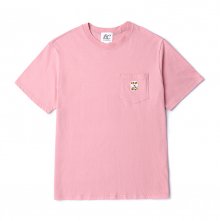 ILP 로고 포켓 1/2 티셔츠 핑크