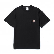 ILP 로고 포켓 1/2 티셔츠 블랙
