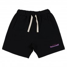 STV. 18 FONT LOGO SWEAT SHORTS BLACK