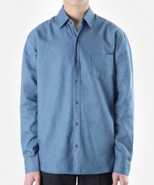 PL_005 샴브레이 셔츠 블루