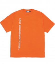 LMC GLITTER LOGO TEE orange