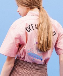 DF SUMMER OPEN SHIRT(PINK)