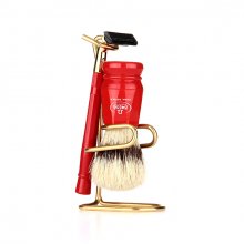shaving brush SET 1091.W RED