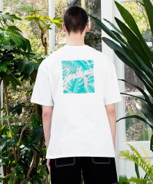 LEAVES S/S TEE WHITE