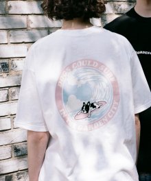 SURF DOG S/S TEE WHITE