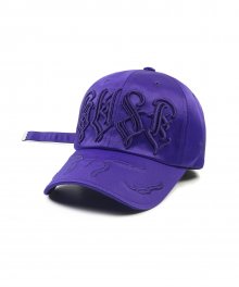 WAVE SATIN BASEBALL CAP VIOLET