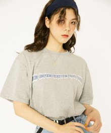 LAYERED LOGO T-SHIRTS_GRAY