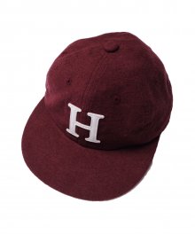 H 6PANEL BALL CAP (BURGUNDY)