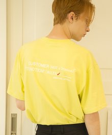 유니섹스 커스터머 티셔츠 [형광라임] (16수)