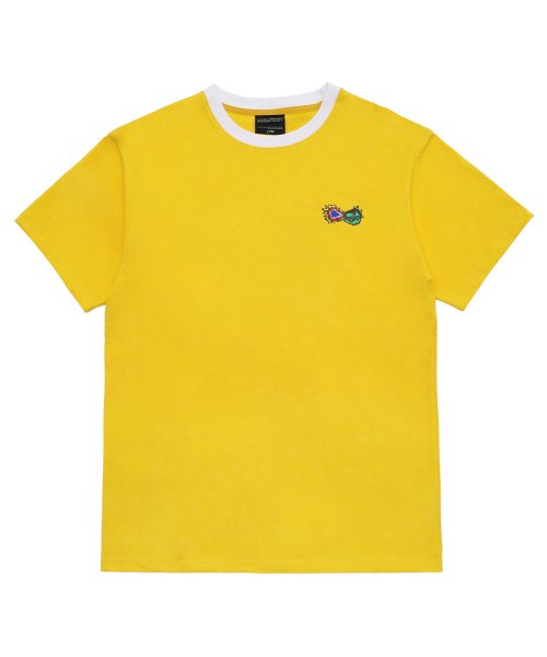 아임낫어휴먼비잉(iamnotahumanbeing) FIRE CRACKER LOGO T-SHIRT - YELLOW