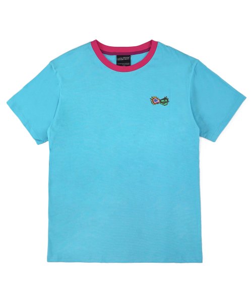 아임낫어휴먼비잉(iamnotahumanbeing) FIRE CRACKER LOGO T-SHIRT - SKY BLUE