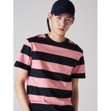 [LAB8] 라이트 핑크 볼드 스트라이프 티셔츠 (458242TY3Y)