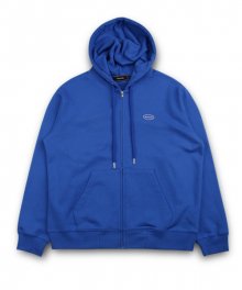 S Logo Hooded Zipper Sweatshirts Blue