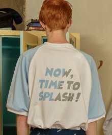 Splash Raglan T-shirt(LIGHT BLUE)