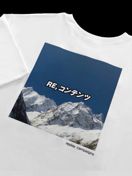 리플레이컨테이너(replaycontainer) new replay campaign 1/2 tee (dark blue)