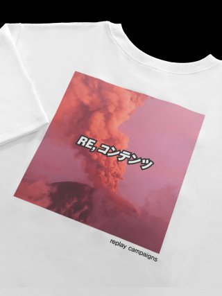 리플레이컨테이너(REPLAY CONTAINER) new replay campaign 1/2 tee (magenta)