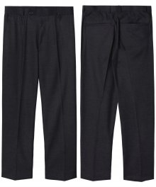 M#1561 linen set-up slacks (black)