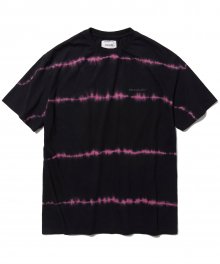 STRIPE TIE-DYE SHORT SLEEVE HS [RED]