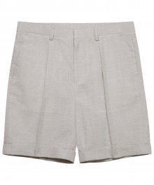 M#1572 linen glen check shorts (check iv)