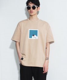 DOGGY NOSE T-SHIRT _2018 in Beige