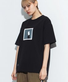 CAT FOOTED T-SHIRT _2018 in Black