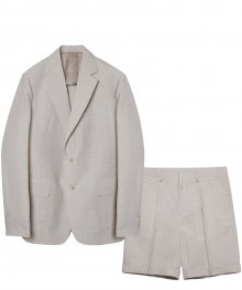 M#1582 set-up suit (check ivory)