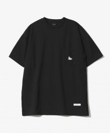 Sealion Single Pocket T-Shirts [Black]