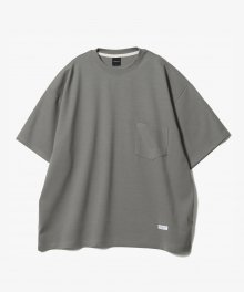 Modal Slant Pocket T-Shirts [Grey]