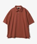 Width Grain Polo Shirts [Brick Brown]