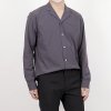 Unique material open collar shirts
