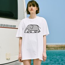 [SS18 NOUNOU] Elephant T-Shirts(White)