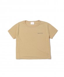 W Small T-Logo Tee Beige